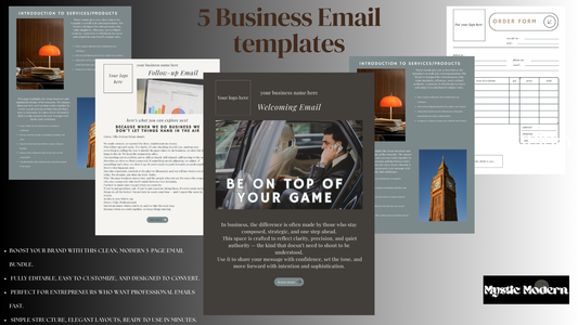 5 Professional Editable Business Email Templates Bundle